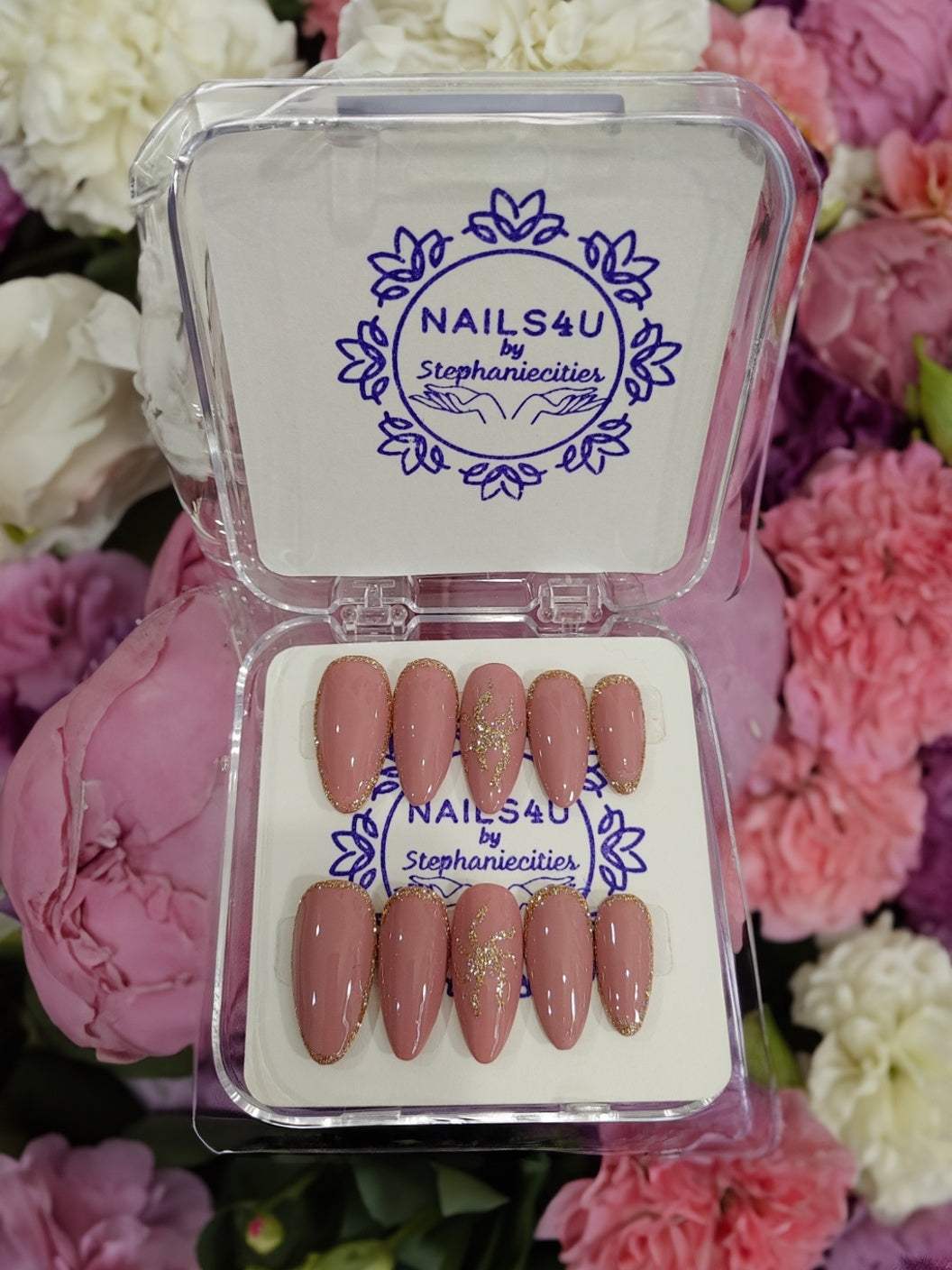 Tangled Flower Press-on Nails