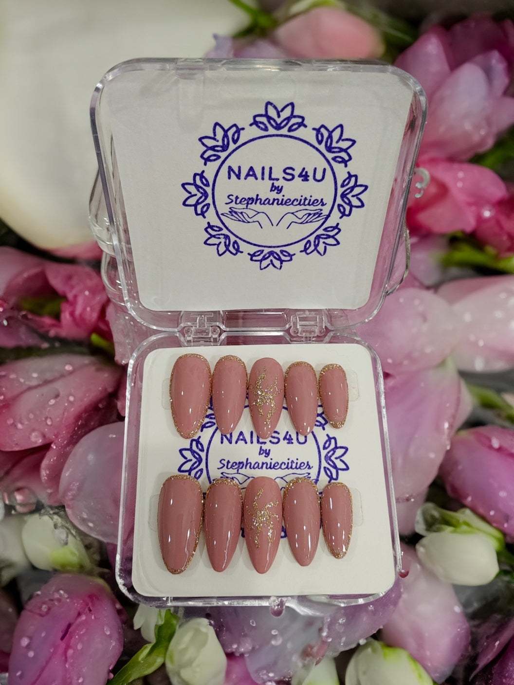 Tangled Flower Press-on Nails