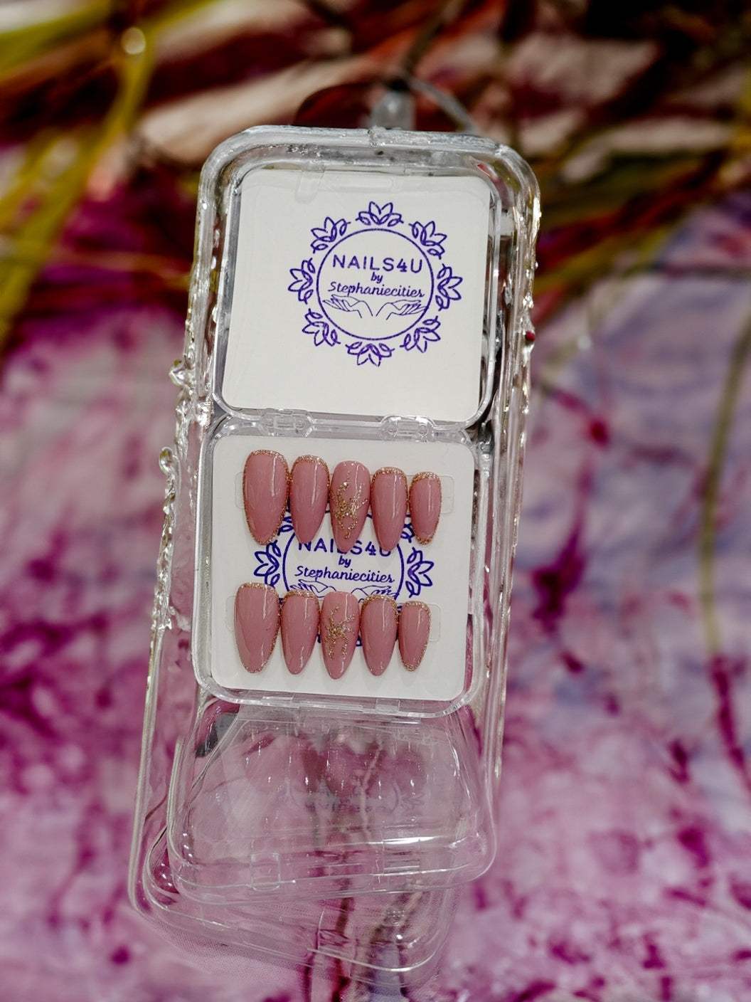 Tangled Flower Press-on Nails