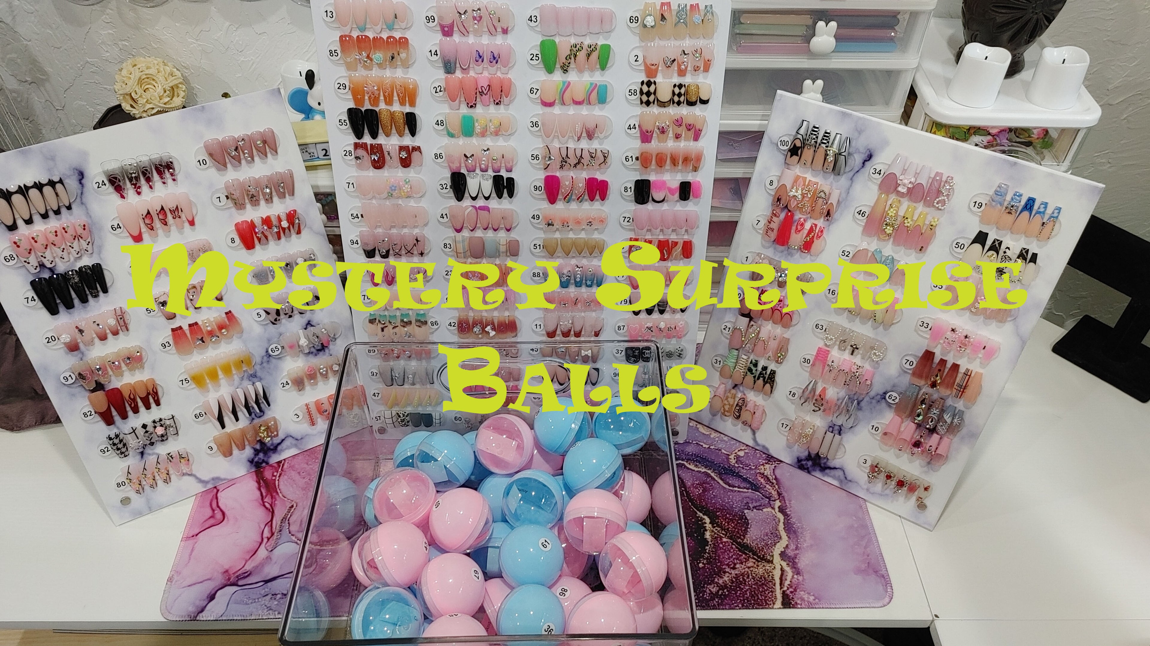 Load video: Mystery Surprise Balls on Sale NOW!!! Nails4U by Stephaniecities